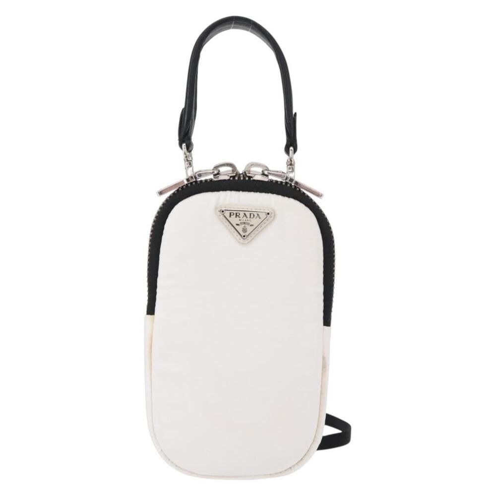 Prada Nylon Shoulder Bag White